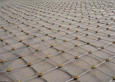 Stainless Steel Keselamatan Wire Mesh Net Untuk Perlindungan Jatuh Lereng ISO9001 Terdaftar