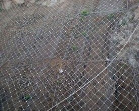 Perlindungan Fleksibel Wire Mesh, Stainless Steel Wire Mesh Netting Untuk Slope