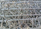Diperkuat Gabion Wire Mesh / Galvanized Wall Basket Ukuran Lubang 60 * 80 Mm