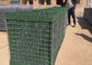 Longlife Hesco Bastion Barrier, Green Hesco Gabion Box Diisi Dengan Pasir