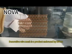 Aluminium Fleksibel Aperture Kekuatan Korosi tahan Dekorasi Wire Mesh