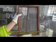 Dekoratif Metal Mesh Stainless Steel Disesuaikan ruang pemisah