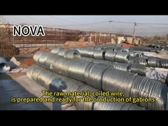 Gabion Kotak Keranjang Batu Hot Dip Gavanized Zinc Metal Wire Mesh Untuk Perlindungan Sungai