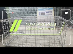 Dinding penahan mesh las galvanis kelas militer untuk keamanan perimeter