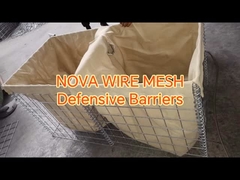 Dinding penahan mesh las galvanis kelas militer untuk keamanan perimeter