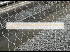 1m-6m Panjang Gabion Wire Mesh Hexagonal Dekorasi Keranjang Dinding
