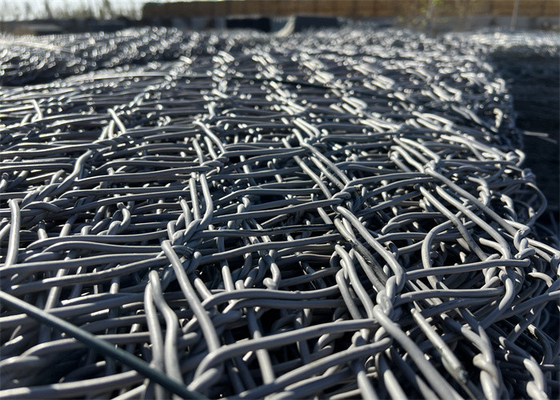 Heavy Duty Gabion Baskets Untuk Perlindungan Sungai Bank Dengan Wire Diameter 2.2mm-3.5mm