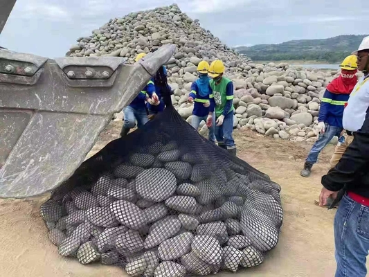 2 Ton Rock Bag Filter Unit Untuk Pengendalian Sungai Dan Pekerjaan Konstruksi Sementara