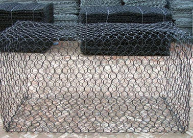Hexagonal PVC Coated Gabion 2.0 - 5.0 Mm Diameter Kawat ISO9001 Disetujui
