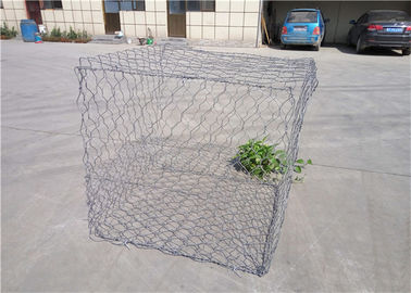 Keranjang Gabion Hias Warna Silver / Kandang Batu Baja Galvanis