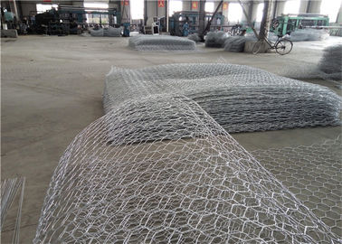 Keranjang Logam Gabion Praktis, Dinding Penahan Kotak Kawat Seng Berlapis