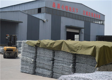 Dinding Penahan Kotak Heksagonal Gabion Untuk Pelindung Saluran Dan Pesisir