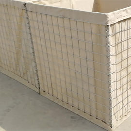 Warna cokelat Gabion Wall Welding Bastion atau Tentara Pertahanan Dengan Galfan Wire