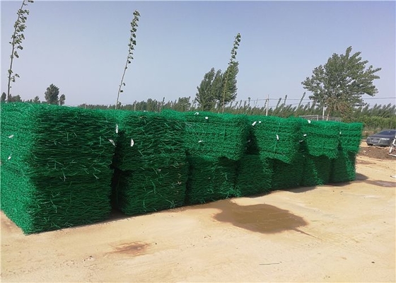 Pvc Coated Metal Gabion Baskets Perlindungan Tanggul Galvanis Berat