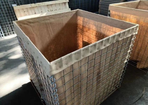 76.2*76.2mm Ukuran Lubang Penghalang Gabion untuk perlindungan ramah lingkungan