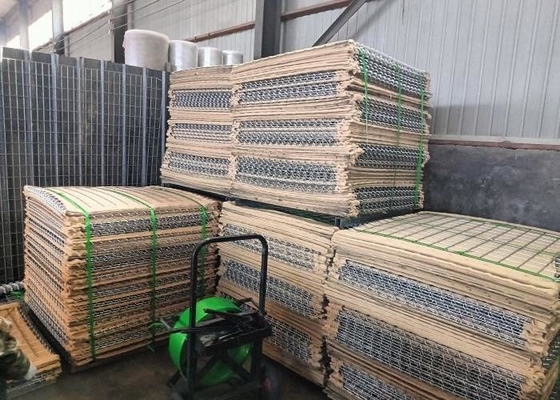 76.2*76.2mm Ukuran Lubang Penghalang Gabion untuk perlindungan ramah lingkungan