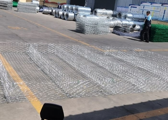 2.2mm  Gabion Mattress Wire Channel Welded Mesh Gabion Untuk Pengendalian Banjir