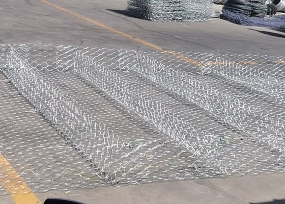EN10223 Kasur  Gabion ASTM975 Lansekap Kandang Batu Berat Dilapisi Seng
