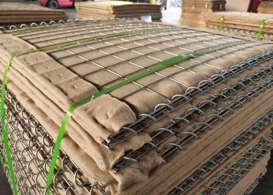 Zinc Coated iter  Penghalang 4mm-5mm Spiral Dia dengan Heavy Duty 2mm Polypropylene Non tenunan