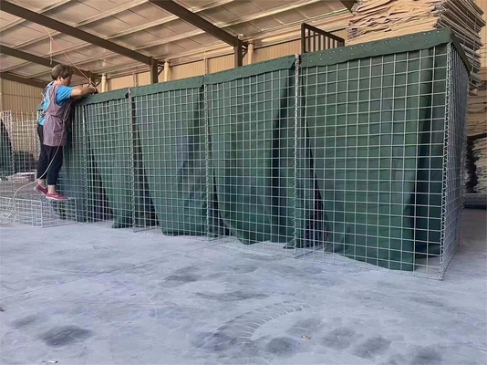 Zinc Coated Welded Defensive Wall Type Penghalang Pertahanan Untuk Tembok Pasir iter Atau Kontrol Banjir