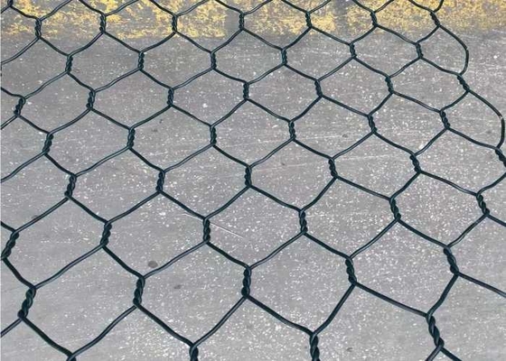PVC Coated Galvanized Gabion Mesh Hexagonal 60x80mm Untuk Teknik Sipil