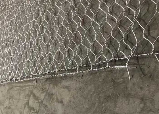 Ukuran Mesh 60x80mm Reno Gabion Mattress Kekuatan Tinggi untuk Struktur Pengendali