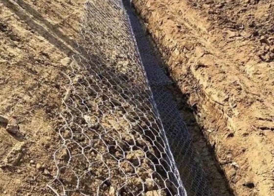 Keranjang Gabion Logam Dengan Lapisan Seng Tinggi / Metode Konstruksi Mudah Sertifikasi ISO9001