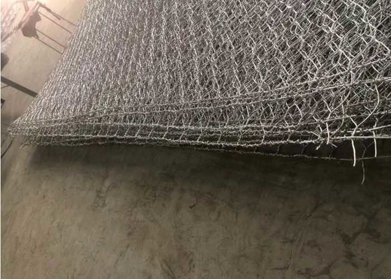 2.8mm Pvc Dilapisi / Keranjang Gabion Galvanis Tahan Karat