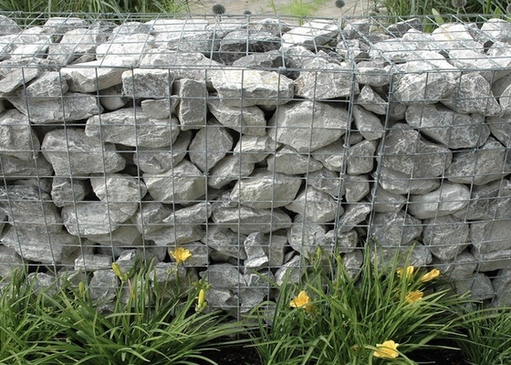 Heavy Duty Eco Friendy Welded Mesh Gabion Dengan Lapisan Pvc