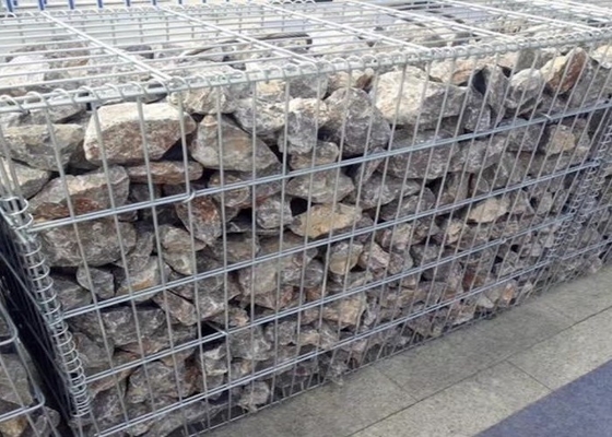 3x1x1m 60x80mm Dinding Penahan Keranjang Gabion Tahan Lama