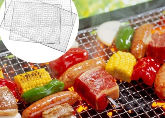 Jaring Panggangan Barbekyu Antilengket 316 Ss untuk Pesta Luar