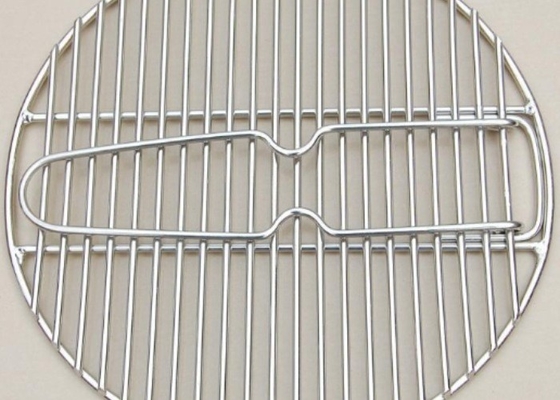 Panggangan Bbq Ringan Mesh 304 Stainless Steel Bulat Sebagai Parut Masak