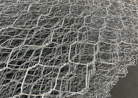 Heavy Duty Gabion Baskets Untuk Perlindungan Sungai Bank Dengan Wire Diameter 2.2mm-3.5mm