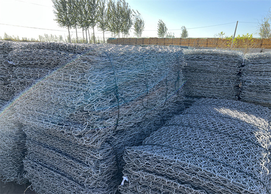 Matras Gabion Galvanis yang Kuat dan tahan lama dengan kekuatan tarik 380-550mpa