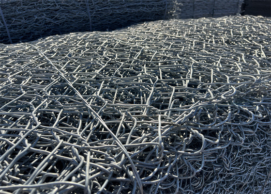 1x1x1m Gabion Wire Mesh Lapisan PVC Ketebalan 0.2-1mm