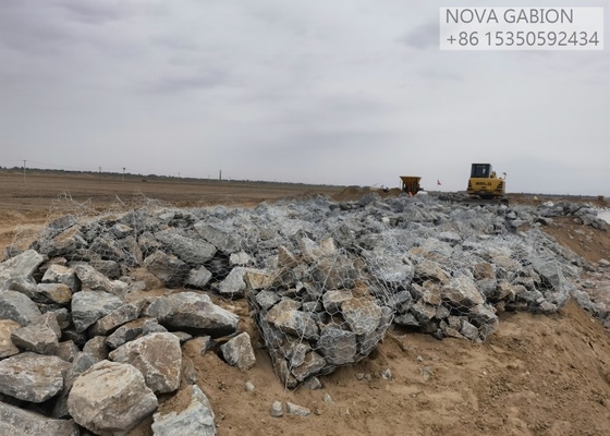 Tas Jala Anti Korosi / Karung Gabion Tahan Lama, 2.7 Mm Wire Gauge