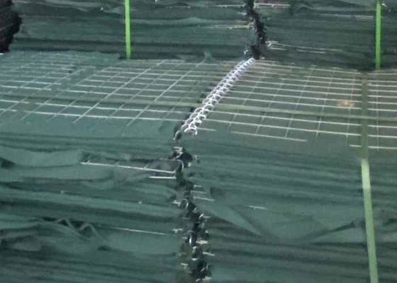 Barrier Pasir iter Tugas Berat Dengan Wire Mesh 4,0mm Galfan Lapisan Finish Gabungan Pin Termasuk