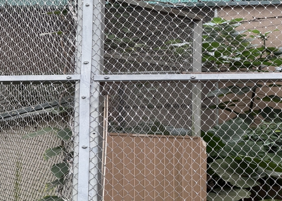2mm Wire Diameter 304L stainless steel Rope Mesh Untuk Zoo Animal Enclosures