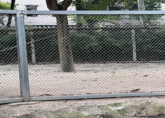 High Strength 2mm Diameter Wire Rope Mesh Untuk Zoo Animal Enclosures yang Aman