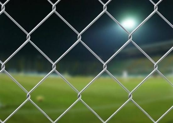 Tensile Strong Chain Link Fence Mesh Galvanized PVC dilapisi