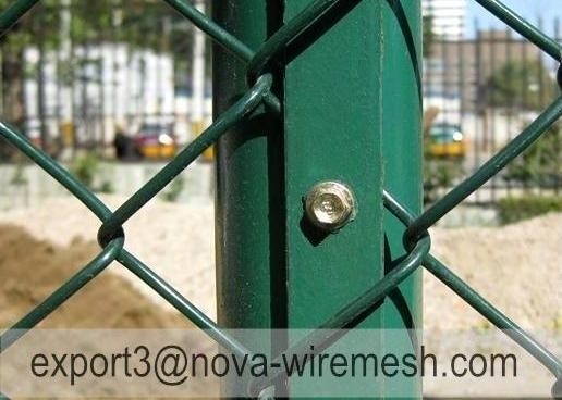 Tensile Strong Chain Link Fence Mesh Galvanized PVC dilapisi