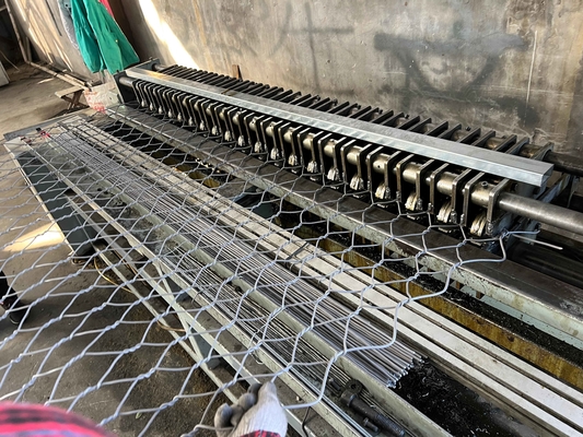2x1x1m Galfan Gabion Basket Pertahanan Dinding 3.4mm