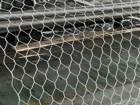 2x1x1m Galfan Gabion Basket Pertahanan Dinding 3.4mm