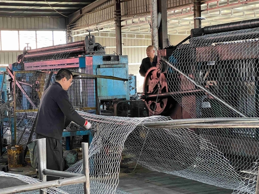 Woven Economic Galfan Stone Cages Diameter kawat 2,2mm