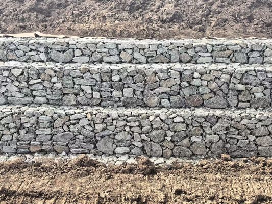 Bank Banjir atau Guide Bank Gabion Mesh dengan Wire Diameter 2.0mm-4.0mm