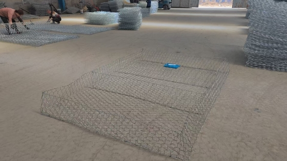 Kawat Gabion Heksagonal Galvanis untuk Stabilisasi Lereng