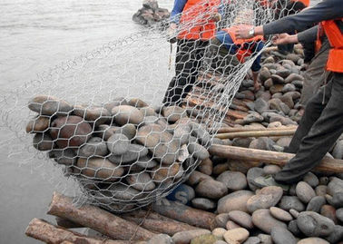 Safety Gabion Mesh Cage 2.0 - 4.0 Mm Diameter Kawat Berlaku Untuk Perlindungan Seawall