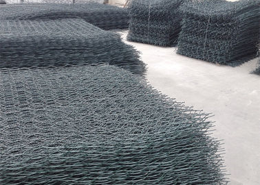 Hexagonal PVC Coated Gabion 2.0 - 5.0 Mm Diameter Kawat ISO9001 Disetujui