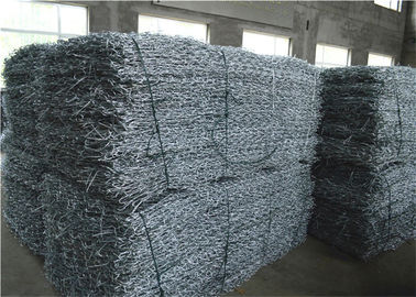 100mmx120mm Ukuran Mesh Zinc Coated Gabion Basket Untuk Perlindungan Sungai