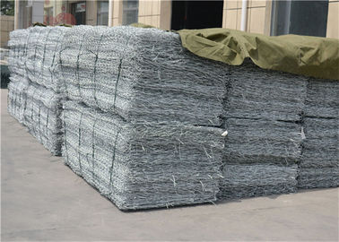 Customization Galvanized Gabion Cages dengan permukaan dilapisi PVC
